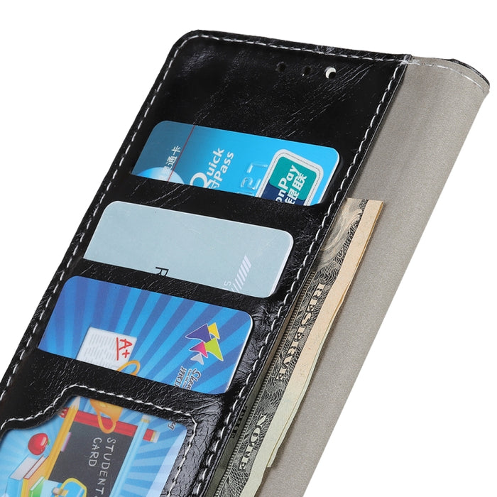 Para iPhone 11 Pro Max Funda de cuero con tapa horizontal con textura Retro Crazy Horse, con soporte, ranuras para tarjetas, marco de fotos y billetera