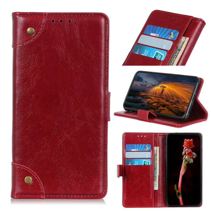 Para iPhone 11 Pro Max Funda de cuero con tapa horizontal con textura de napa y hebilla de cobre, con soporte, ranuras para tarjetas y billetera