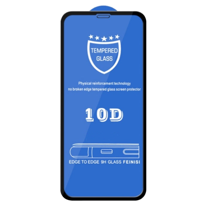 Protector de pantalla de cristal templado de pantalla completa 9H 10D para iPhone XS Max / iPhone 11 Pro Max