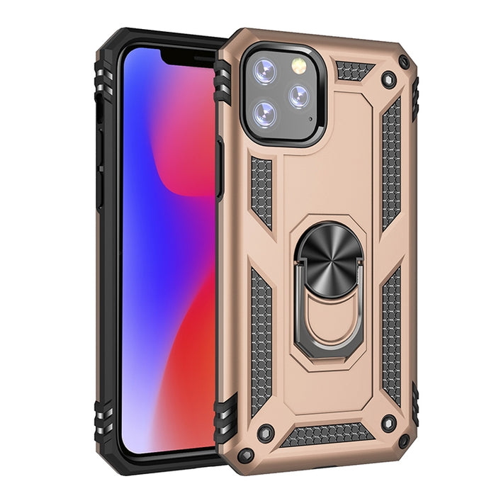 Funda protectora a prueba de golpes de Armor TPU + PC para iPhone 11 Pro Max, con soporte de rotación de 360 grados