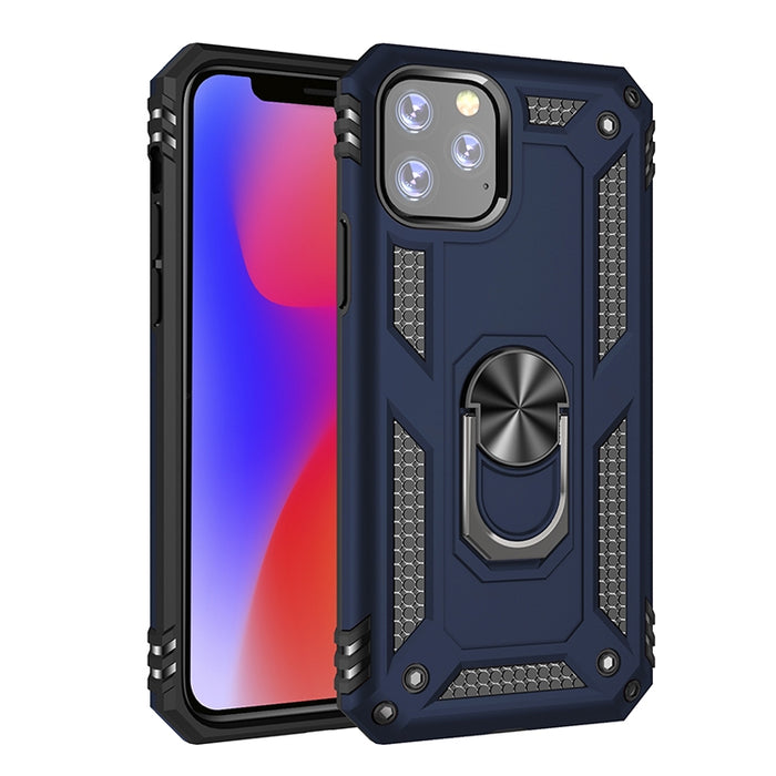 Funda protectora a prueba de golpes de Armor TPU + PC para iPhone 11 Pro Max, con soporte de rotación de 360 grados
