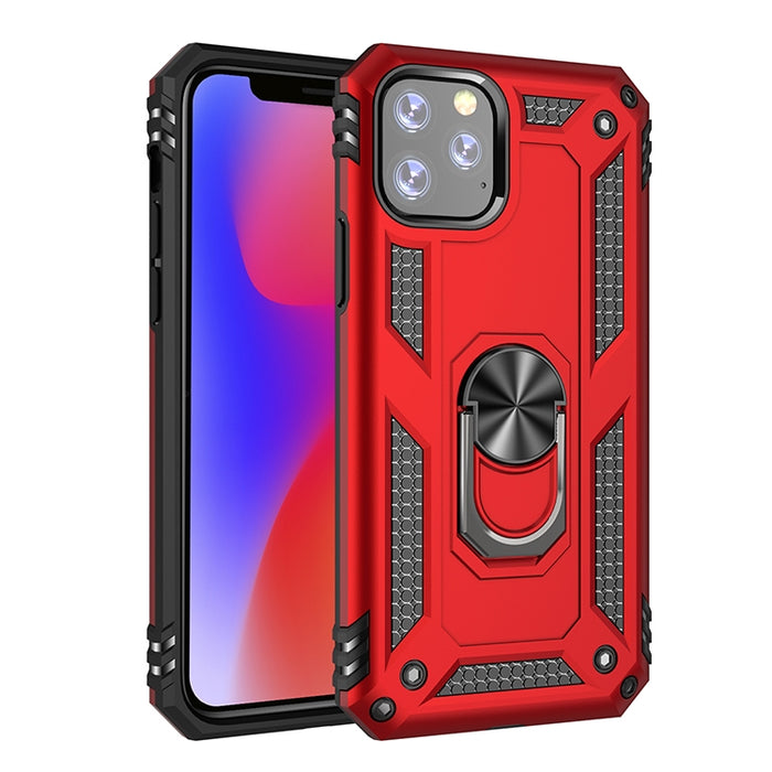 Funda protectora a prueba de golpes de Armor TPU + PC para iPhone 11 Pro Max, con soporte de rotación de 360 grados