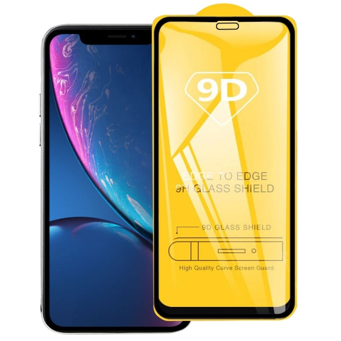 Para iPhone 11 / XR 9H 9D Protector de pantalla de vidrio templado de pantalla completa