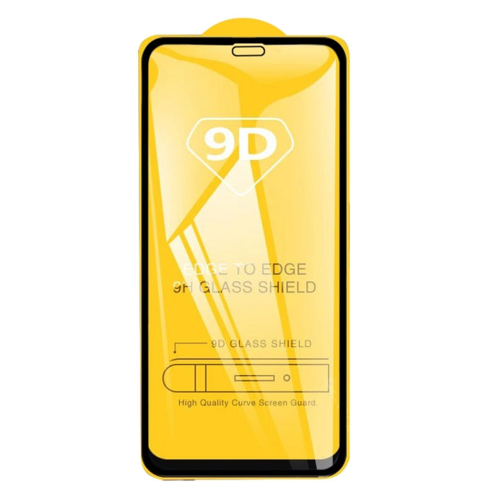 Protector de pantalla de vidrio templado de pantalla completa 9H 9D de 25 piezas para iPhone XR / iPhone 11