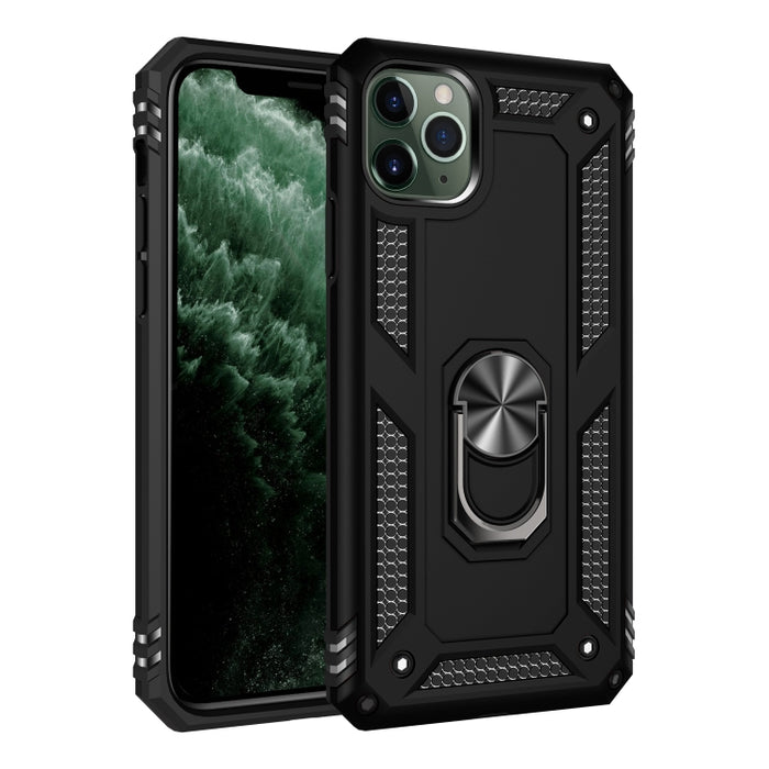 Funda protectora a prueba de golpes de Armor TPU + PC para iPhone 11, con soporte de rotación de 360 grados