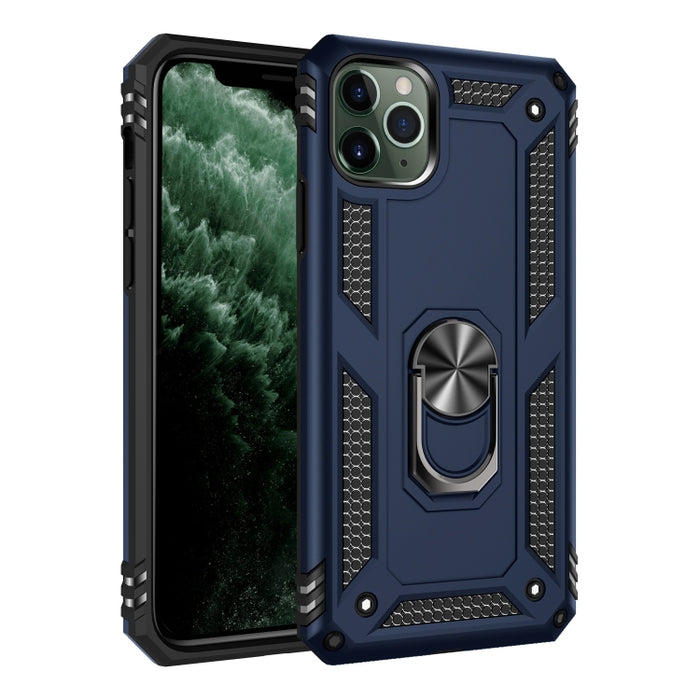 Funda protectora a prueba de golpes de Armor TPU + PC para iPhone 11, con soporte de rotación de 360 grados