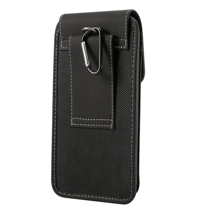 Funda universal de tela Oxford con cintura colgante para teléfonos móviles de 5,7-6,3 pulgadas, con mosquetón