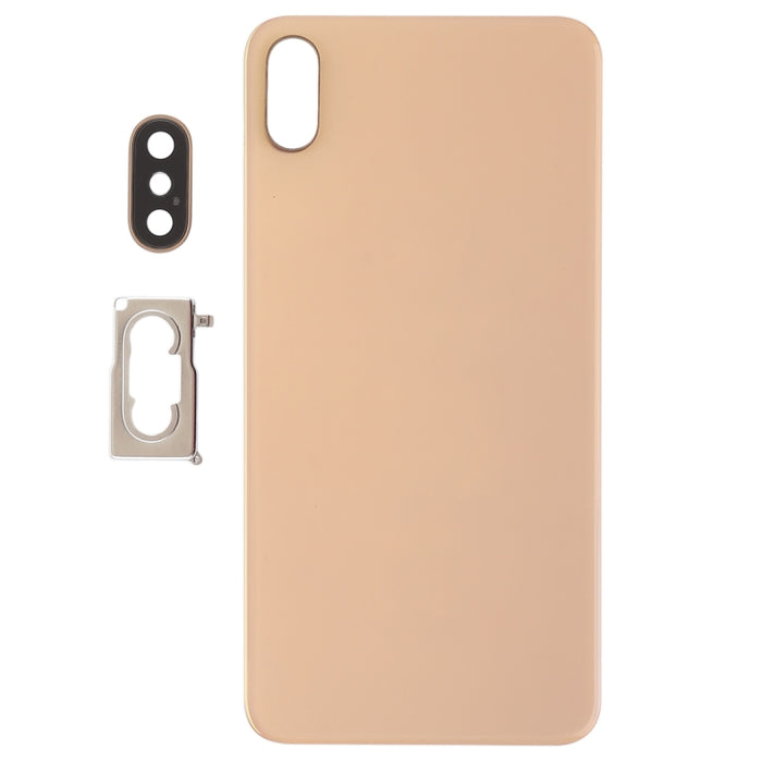 Tapa trasera de batería con bisel, lente y adhesivo para cámara trasera para iPhone XS Max, For iPhone XS Max with Adhesive
