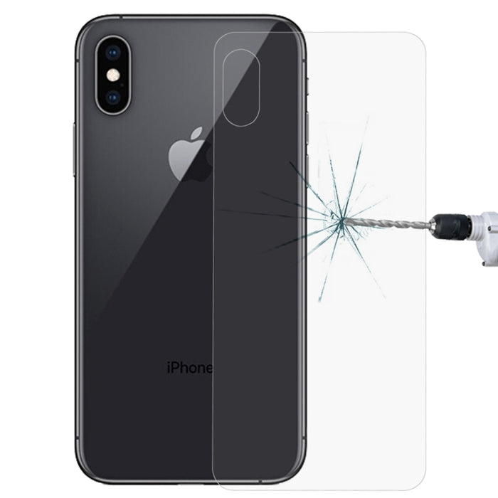 Para iPhone XS Max 9H Protector de vidrio templado Película de pantalla trasera