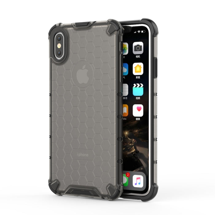 Para iPhone XS Max Funda protectora Honeycomb PC + TPU a prueba de golpes