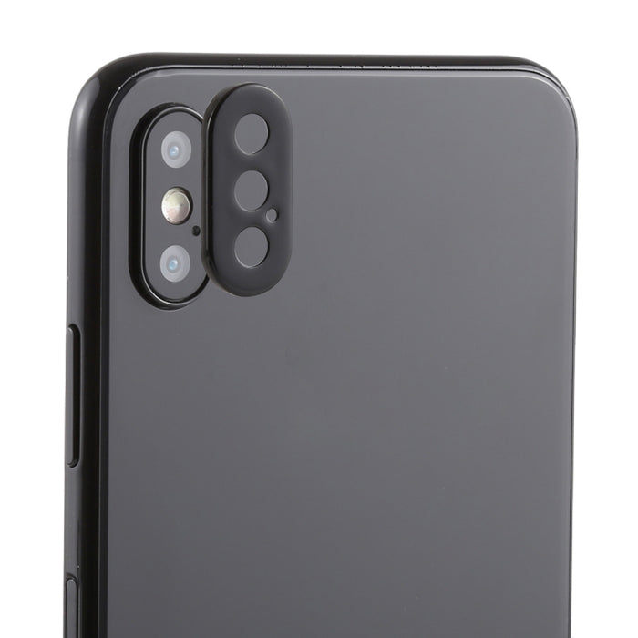 Cubierta del anillo de protección de la lente de la cámara trasera con aguja de herramienta de expulsión de bandeja para iPhone XS Max