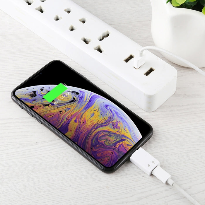 Adaptador de auriculares macho de 8 pines a USB-C/tipo-C hembra para cargar y escuchar canciones, compatible con transmisión de datos y tomar fotografías