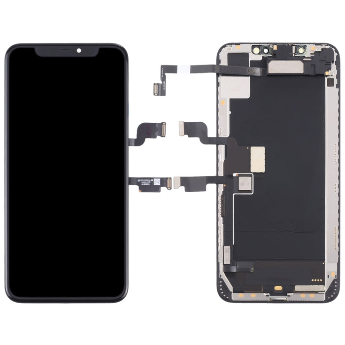 Pantalla LCD original y ensamblaje completo del digitalizador con cable flexible de altavoz auricular para iPhone XS Max, For iPhone XS Max(Original)