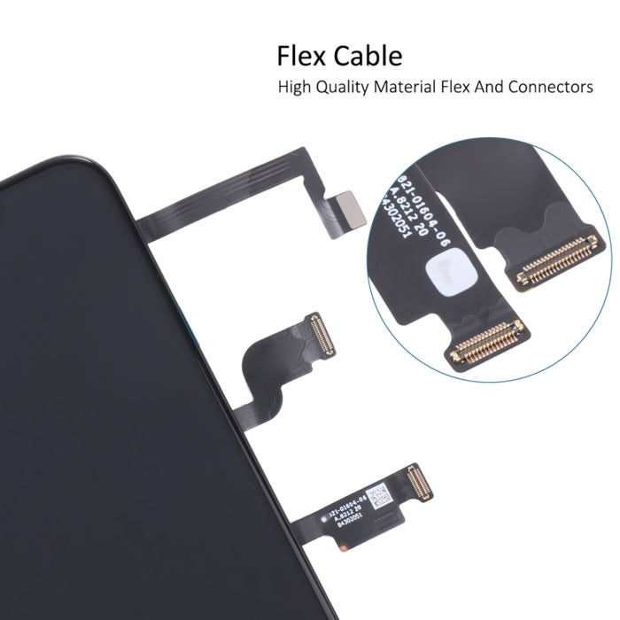 Pantalla LCD original y ensamblaje completo del digitalizador con cable flexible de altavoz auricular para iPhone XS Max, For iPhone XS Max(Original)