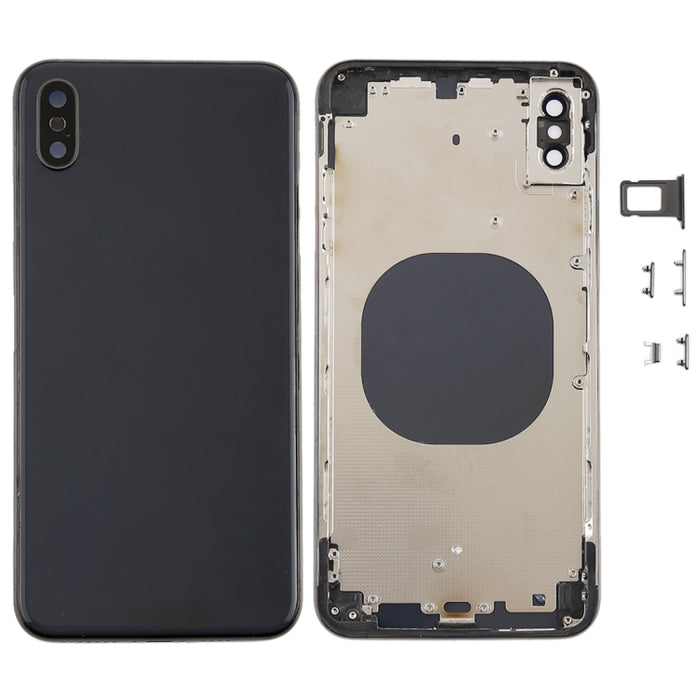 Contraportada con lente de cámara, bandeja para tarjeta SIM y teclas laterales para iPhone XS Max, For iPhone XS Max, For iPhone XS Max (Camera Lens+Side Keys), For iPhone XS Max with Side keys, For iPhone XS Max with Camera Lens