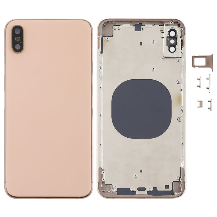 Contraportada con lente de cámara, bandeja para tarjeta SIM y teclas laterales para iPhone XS Max, For iPhone XS Max, For iPhone XS Max (Camera Lens+Side Keys), For iPhone XS Max with Side keys, For iPhone XS Max with Camera Lens