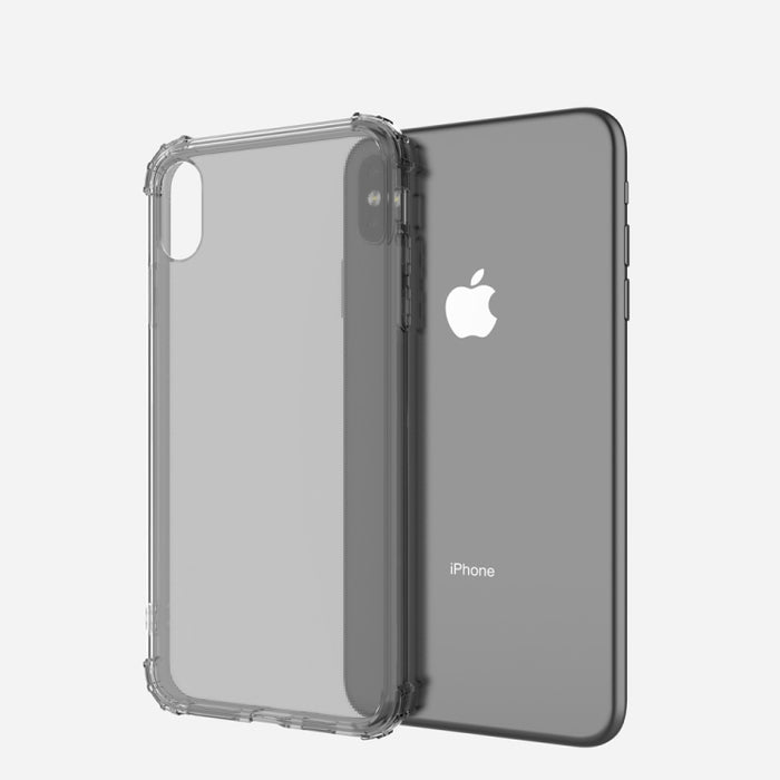 Para iPhone XS Max Funda blanda de TPU transparente a prueba de golpes