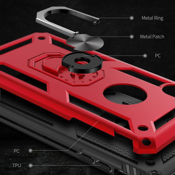Para iPhone XS Max Armor Funda protectora de TPU + PC a prueba de golpes con soporte de rotación de 360 grados