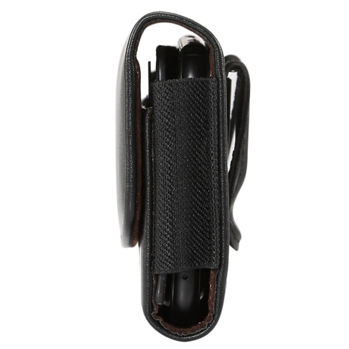 Funda de cuero con banda elástica de piel de cordero para hombre de 5,7 a 6,0 pulgadas, funda universal de cuero con cintura colgante y ranura para tarjetas, para iPhone XS Max / 8 Plus / 7 Plus / Honor 8X y otros teléfonos móviles de 5,7 a 6,0 pulgadas