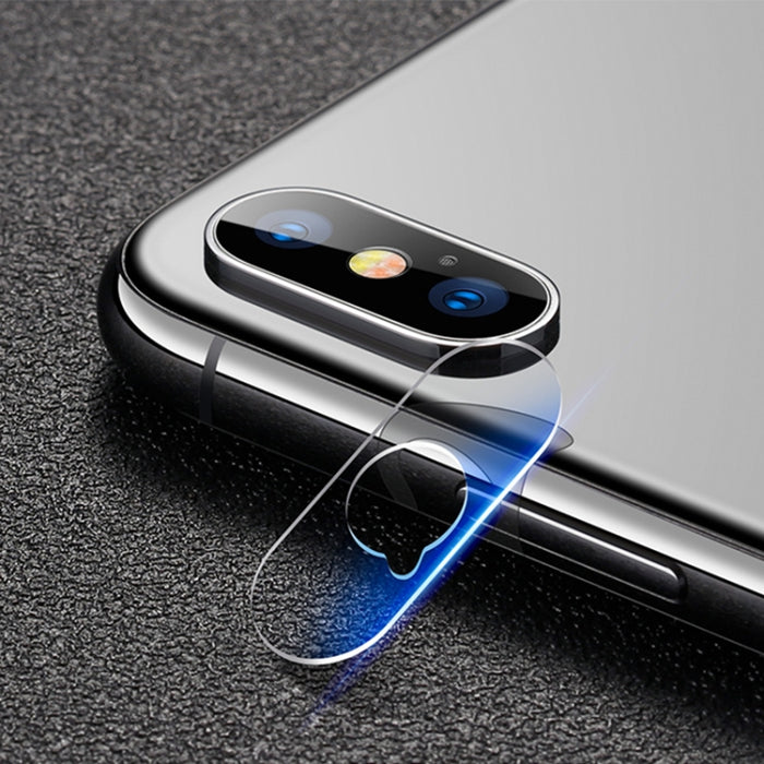 Para iPhone XS Max mocolo 0.15mm 9H 2.5D Lente de cámara trasera de borde redondo Película de vidrio templado