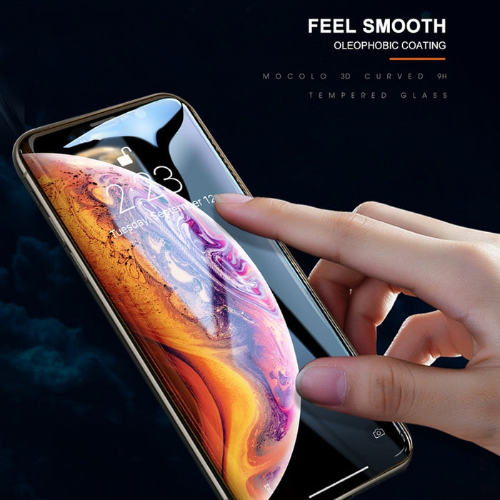Para iPhone 11 Pro Max / XS Max mocolo 0,33 mm 9H Película de vidrio templado de borde redondo 3D