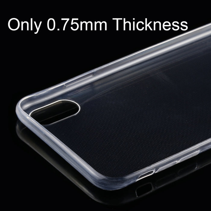 Para iPhone XR TPU Funda transparente ultrafina