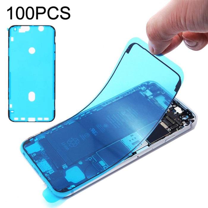100 pegatinas adhesivas impermeables con marco LCD y bisel para iPhone XR, 100 PCS for iPhone XR