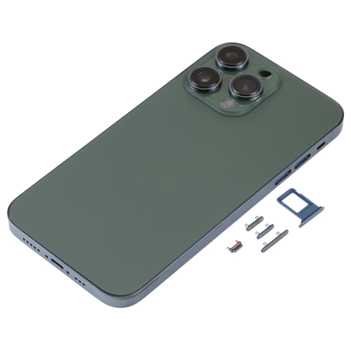 Cubierta trasera de acero inoxidable con apariencia de imitación de iP13 Pro para iPhone XR, for iPhone XR(Stainless Steel Material,Green)