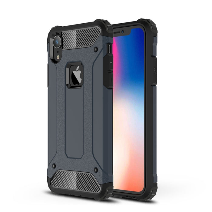 Para iPhone XR TPU + PC Armor Funda trasera combinada