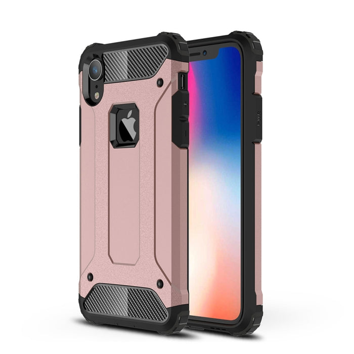 Para iPhone XR TPU + PC Armor Funda trasera combinada