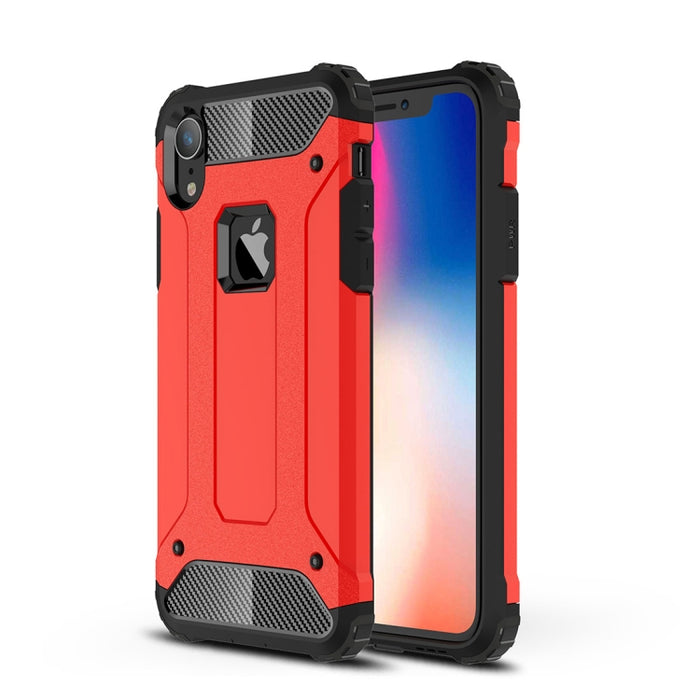 Para iPhone XR TPU + PC Armor Funda trasera combinada