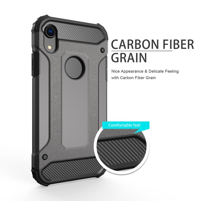 Para iPhone XR TPU + PC Armor Funda trasera combinada