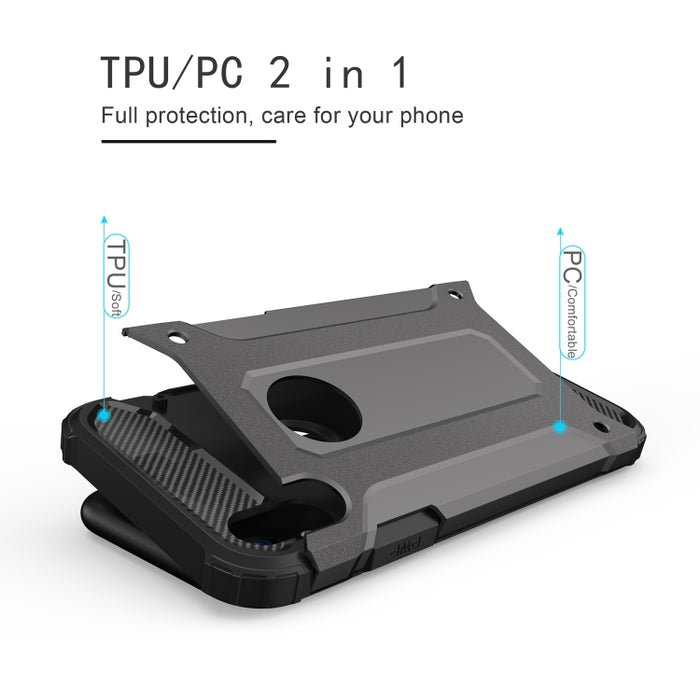 Para iPhone XR TPU + PC Armor Funda trasera combinada