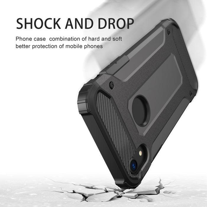 Para iPhone XR TPU + PC Armor Funda trasera combinada