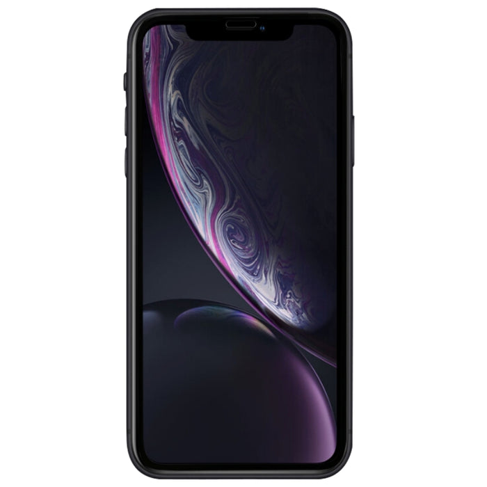 Para iPhone 11 / XR Película de vidrio templado de pantalla completa con estampado de seda y pegamento completo