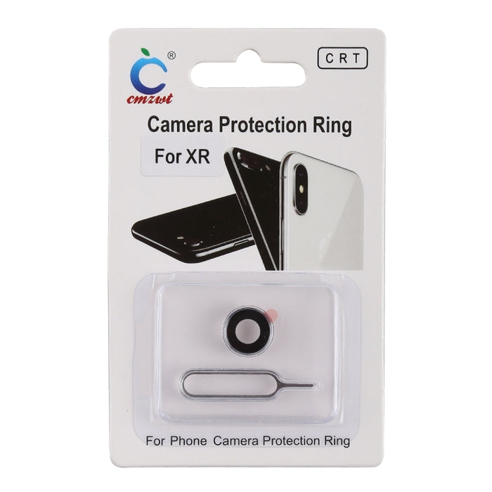 Cubierta del anillo de protección de la lente de la cámara trasera con pin de expulsión para iPhone XR