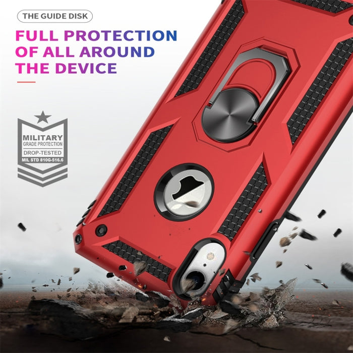 Para iPhone XR Sergeant Armor Funda protectora de TPU + PC a prueba de golpes con soporte de rotación de 360 grados