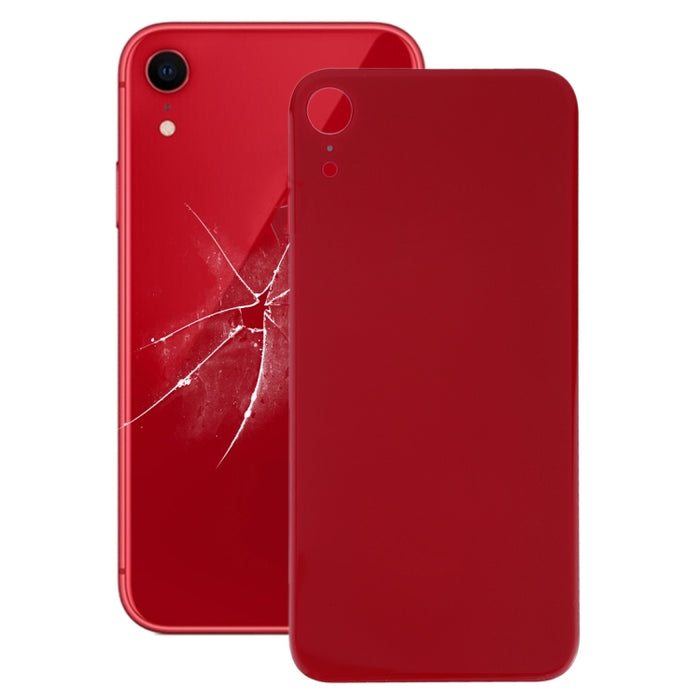 Cubierta trasera de batería de cristal con orificio grande para cámara de fácil reemplazo con adhesivo para iPhone XR, For iPhone XR (No Disassemble), For iPhone XR (Not Disassemble), For iPhone XR (Easy Replacement)