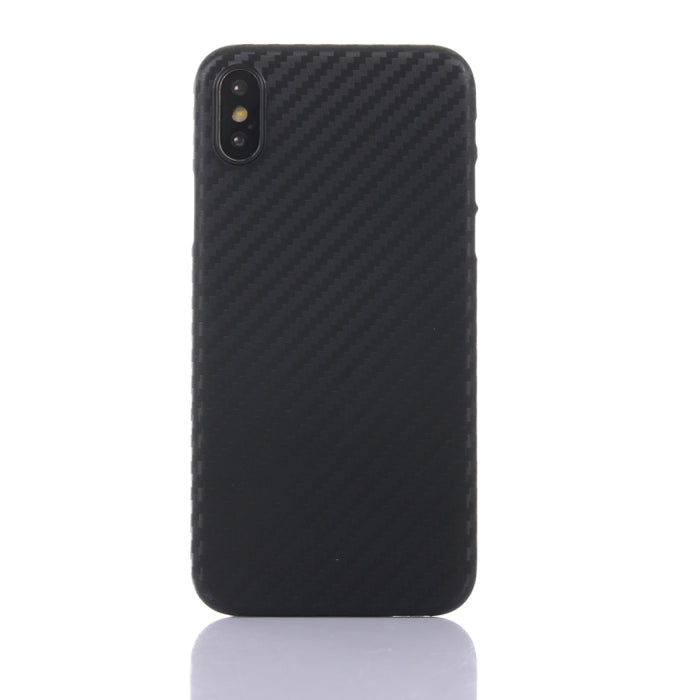 Para iPhone XR Funda protectora ultrafina de fibra de carbono PP