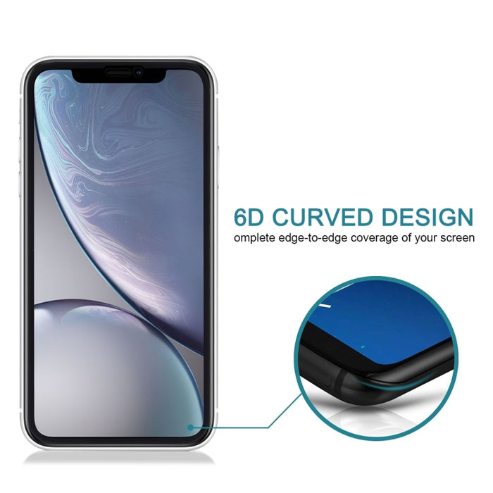Para iPhone XR 9H 6D Película de vidrio templado anti-peep
