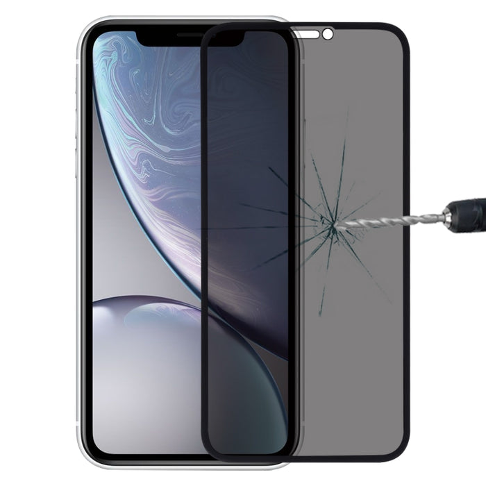 Para iPhone XR 9H 6D Película de vidrio templado anti-peep