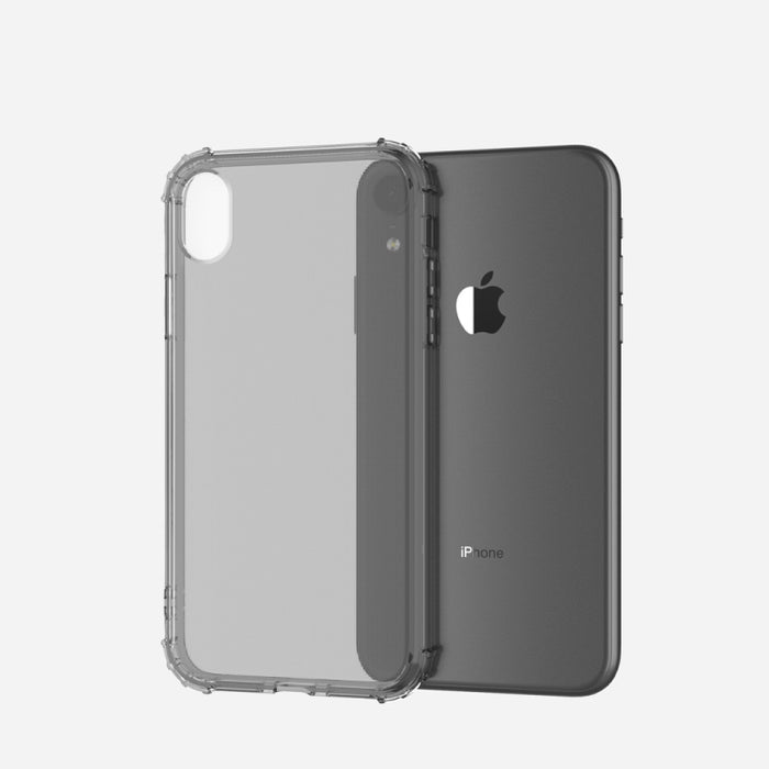 Para iPhone XR Funda blanda de TPU transparente a prueba de golpes