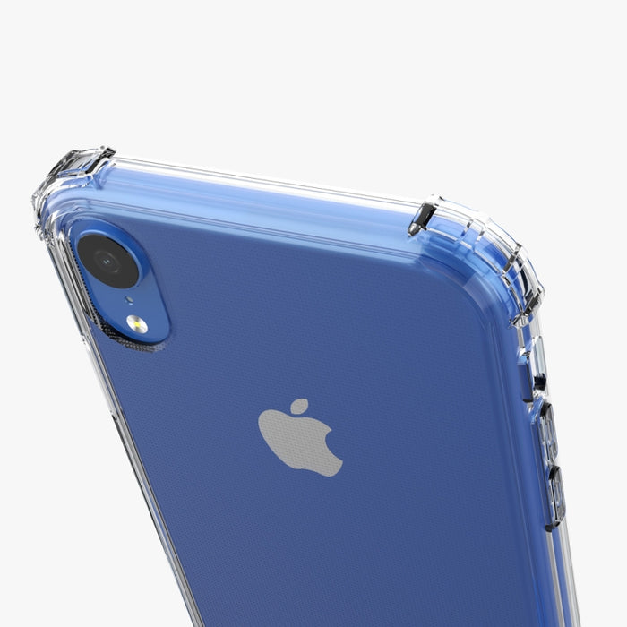 Para iPhone XR Funda blanda de TPU transparente a prueba de golpes