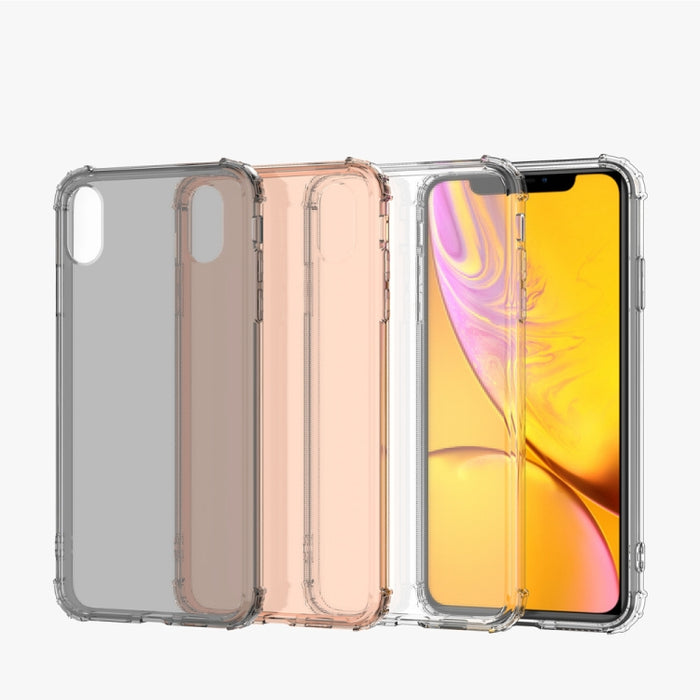Para iPhone XR Funda blanda de TPU transparente a prueba de golpes