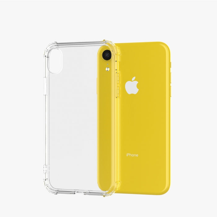 Para iPhone XR Funda blanda de TPU transparente a prueba de golpes