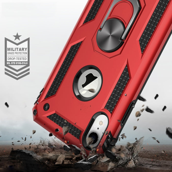 Para iPhone XR Armor Funda protectora de TPU + PC a prueba de golpes con soporte de rotación de 360 grados