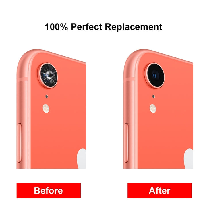 Lente de cámara trasera de 10 piezas para iPhone XR, For iPhone XR