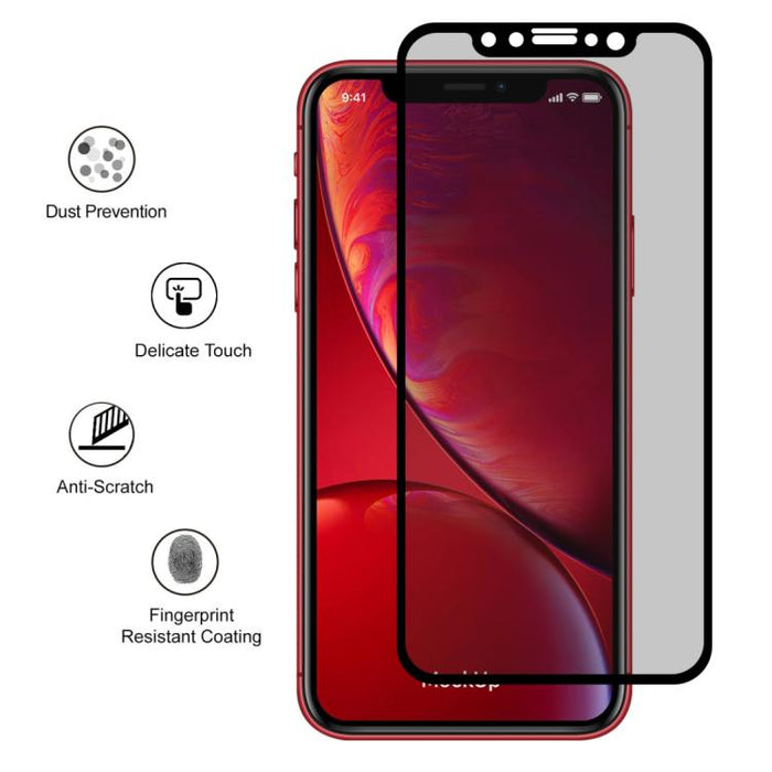 Para iPhone 11 / XR ENKAY Hat-Prince 0.26mm 9H 6D Película de vidrio templado de pantalla completa antideslumbrante de privacidad