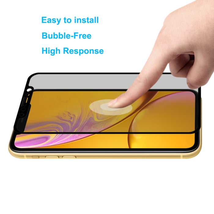 Para iPhone 11 / XR ENKAY Hat-Prince 0.26mm 9H 6D Película de vidrio templado de pantalla completa antideslumbrante de privacidad