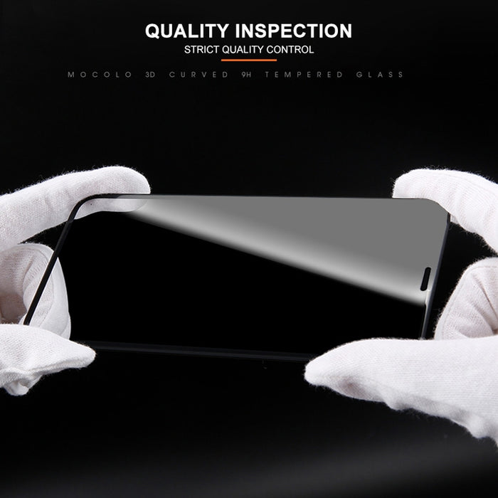 Para iPhone 11 / XR mocolo 0.33mm 9H 3D Película de vidrio templado antideslumbrante de privacidad con borde redondo